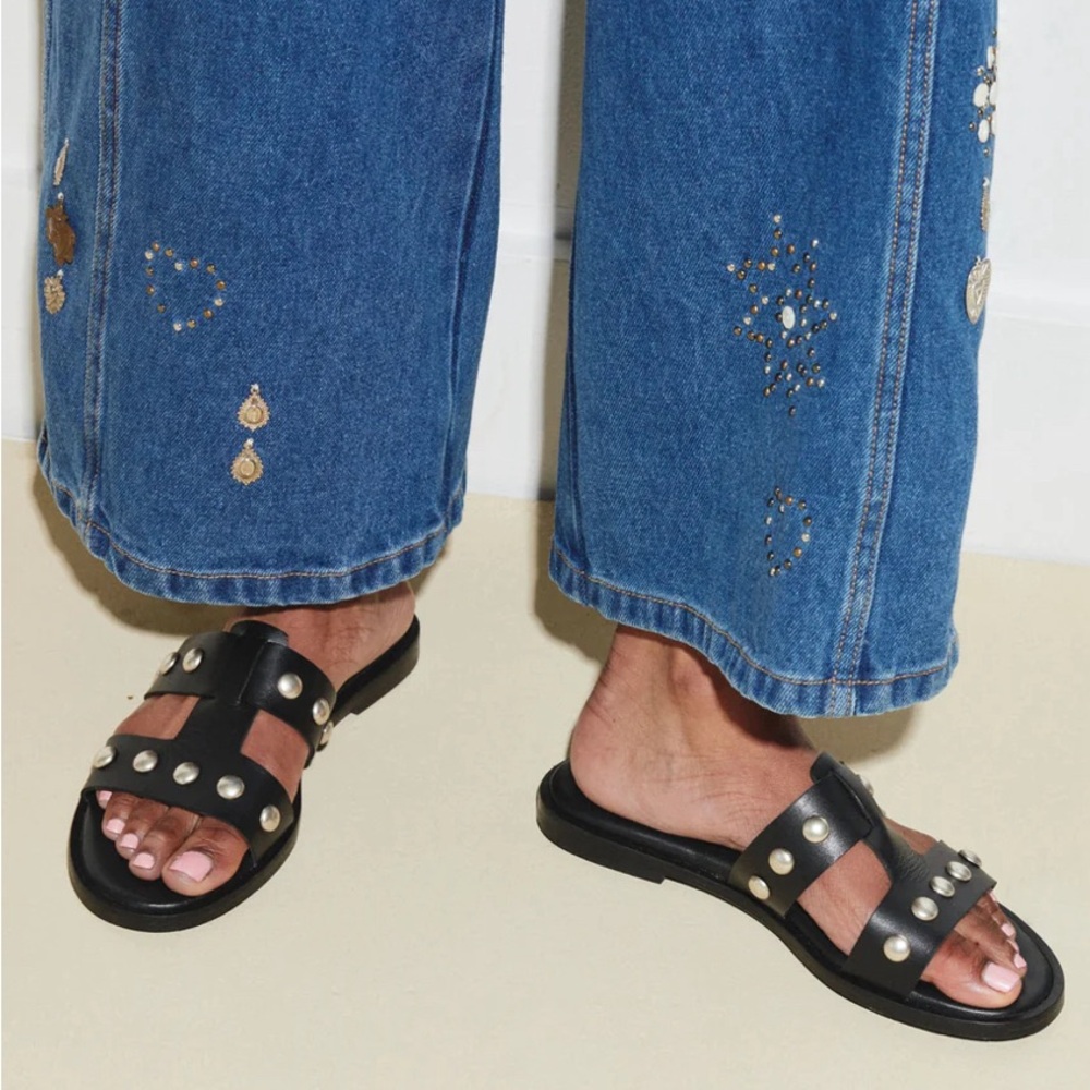 Freda Salvador Studded Brady Cut- Out  Sandals